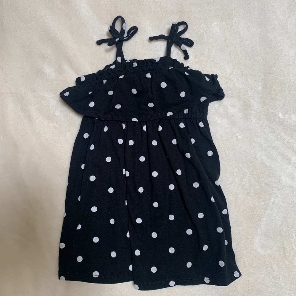 Toddler polka dot tank dress